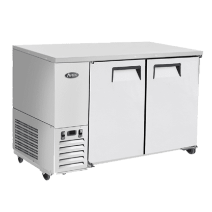 Atosa 2-Door Stainless Steel Back Bar Cooler 59" - 17.3 Cu Ft MBB59GR