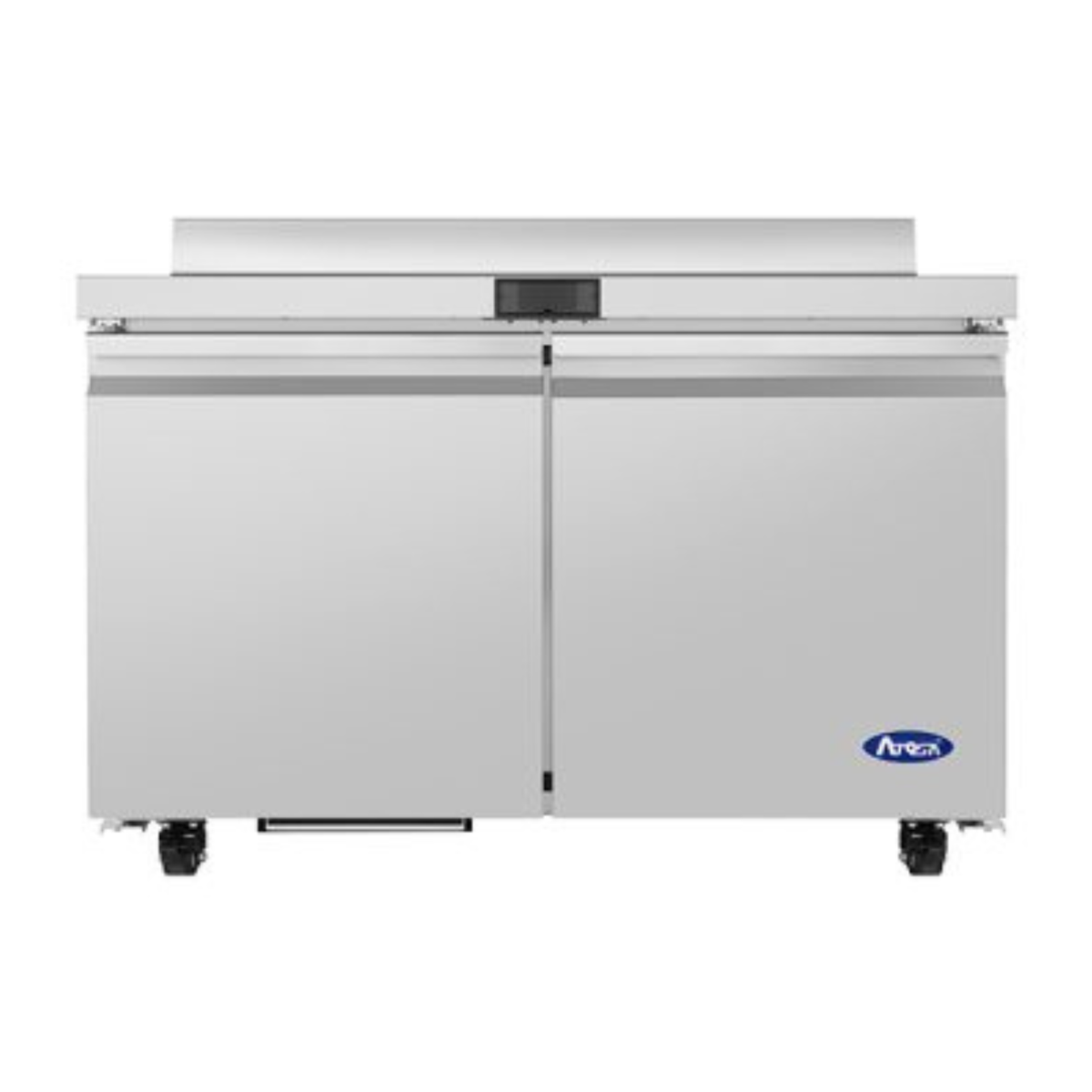 Atosa Stainless Steel Worktop Refrigerator with Backsplash 48" - 2 Doors AWR48SD