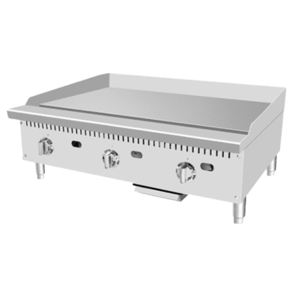Atosa CookRite Stainless Steel Gas Countertop Griddle 36" - 75,000 BTU ATTG-36*