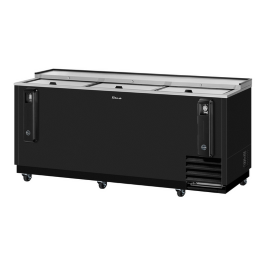 Turbo Air Super Deluxe Bottle Cooler, 80" Black - TBC-80SB-N