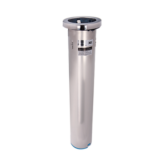 San Jamar Cup Dispenser, In-Counter, Medium Size, 4-11/16" Counter Hole, SS