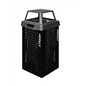 Ex-Cell Kaiser - Recipiente de basura Kaleidoscope para exteriores de 36 galones - RC-KDX36-T BLK