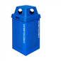 Recipiente para reciclaje Kaiser de 36 galones, modelo Kaleidoscope, para exteriores - RC-KDX36-R RBL