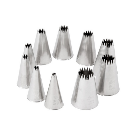 Ateco French Star Tip Set, 10 Piece - 870