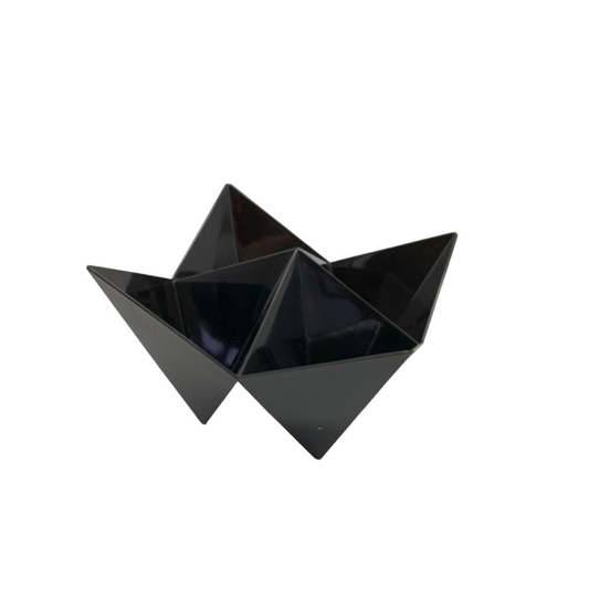Lot of 8 CASES  -Louvre Hors D'oeuvre Tray - Plastic, Black   (150 EA/CS)