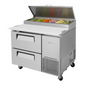 Turbo Air Refrigerated Counter, Pizza Prep Table - TPR-44SD-D2-N