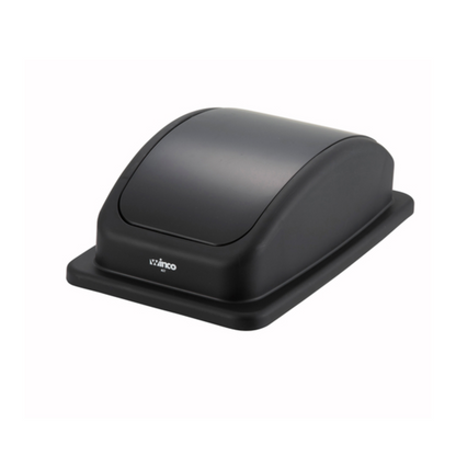 Winco Trash Receptacle Lid, Black - PTCL-23K Winco