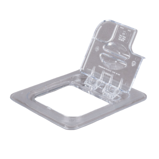 Cambro Cold Food Pan Cover, FlipLid Notched Sixth Size - 60CWLN-135