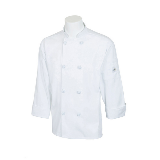 Chef Coat Wht w/Knot Button XL - MTOM60012WH1X