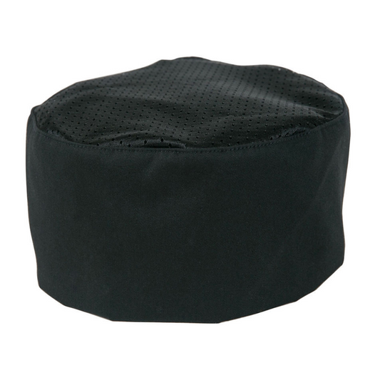 Baker's Skull Cap Mesh Top Blk - MTOM60070BK