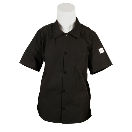Unisex Cook Shirt Black 1X - MTOM60200BK1X