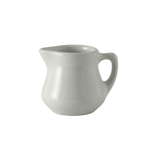 Tuxton Creamer, 3 1/2oz Plain Porcelain White - CS1D