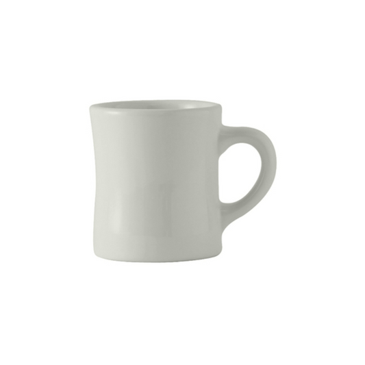 Tuxton Mug, 9 oz "Diner" Porcelain, White - CS2D