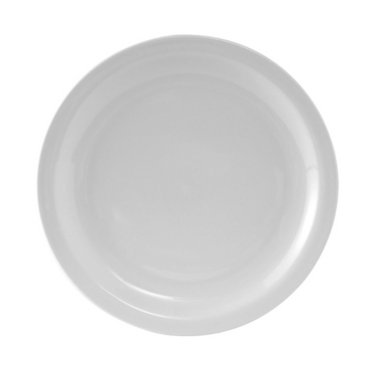 Tuxton Plate, 7 1/2" Narrow Rim White Colorado - CS3D