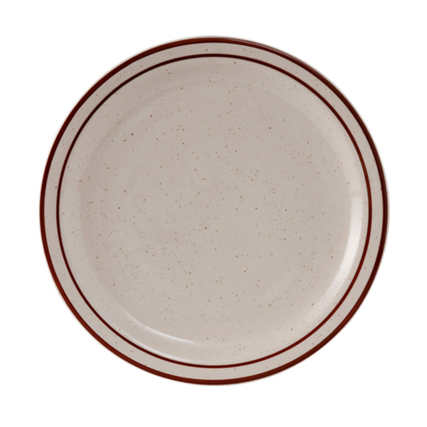 Tuxton Plate, 9" Brown Speckle "Bahamas Pattern" - CS2D