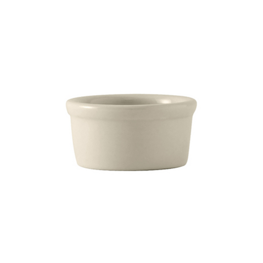 Tuxton Ramekin, 2 1/2oz Smooth Sides Plain - Eggshell - CS4D