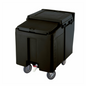 Cambro Slidinglid Ice Caddy, Mobile, 125-Lb Capacity, W/Casters - ICS125L110