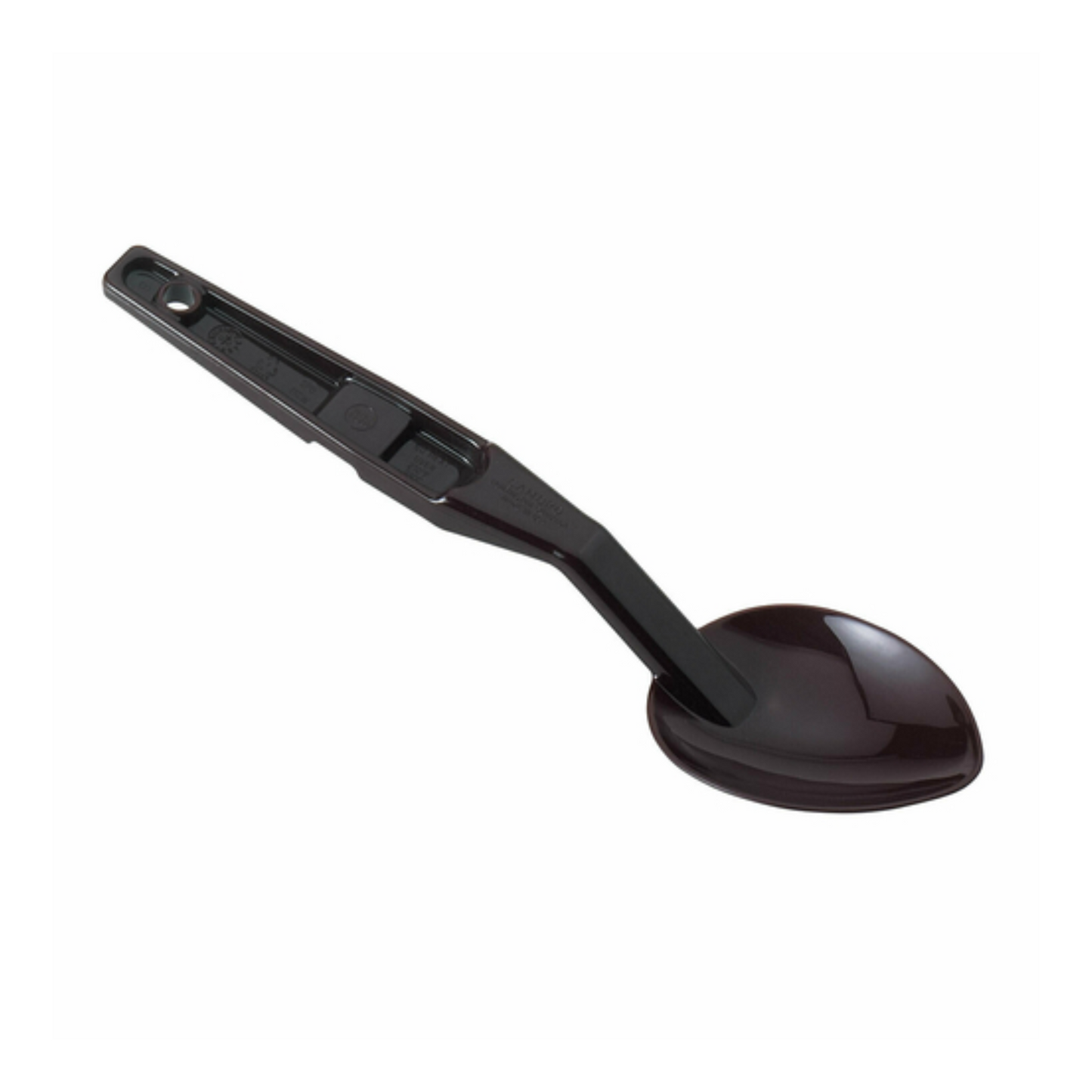 Cambro Deli Spoon, 11", 11-1/8" X 2-7/8",Notched, Hole In Handle For Hanging, Black, NSF - SPO11CW110