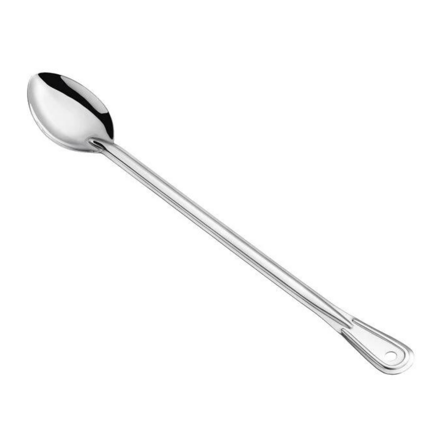 Basting Spoon, 21", Solid, Stainless Steel, Heavy Duty -