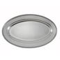 Winco Platter, Oval Stainless Steel 14" Heavy-Duty Serving - OPL-14