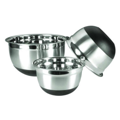 Winco Mixing Bowl 8 Qt Stainless Steel with Silicone Base - MXRU-800