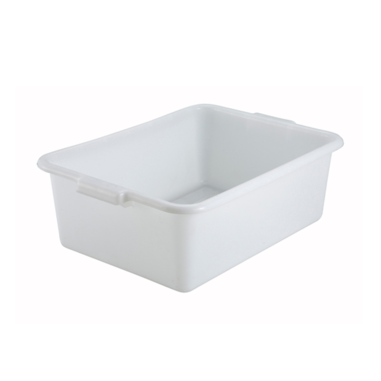 Winco Dish Box 21-1/2" x 15" x 7" Polypropylene White NSF - PL-7W