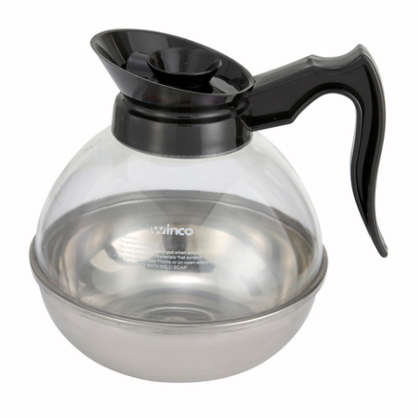 Winco Decanter Unbreakable with Stainless Steel Bottom - CD-64K