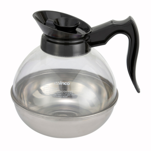 Winco Decanter Unbreakable with Stainless Steel Bottom - CD-64K
