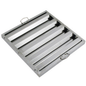 Filtro deflector, 50,8 cm de ancho x 40,6 cm de alto, acero inoxidable - HFS-2016
