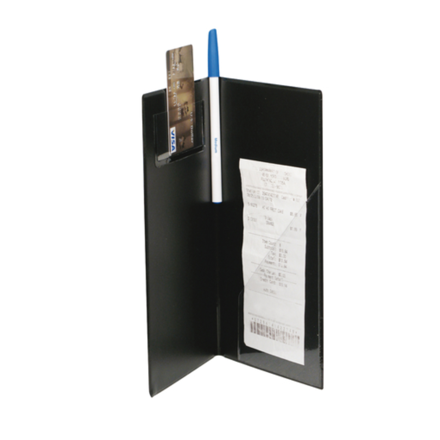 Winco Check & Credit Card Holder 10" x 5.5" Black - CHK-1K