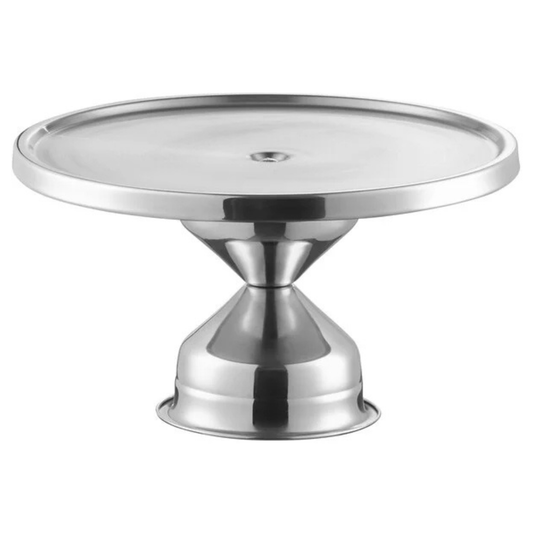 California Cooking Cake / Pastry / Pizza Stand 13" x 6" Stainless Steel - CS-13