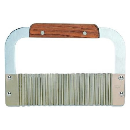 Serrator Crinkle Cutter 7" Stainless Steel with Wood Handle - WSER-7