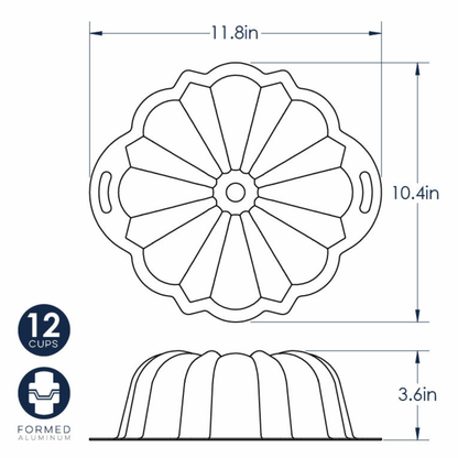 Molde para pasteles Nordic Ware, 12 tazas - 50342