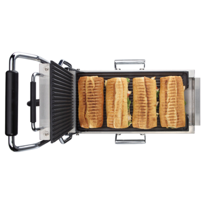 Parrilla para panini Waring, delgada, acanalada - 120 V - WPG200