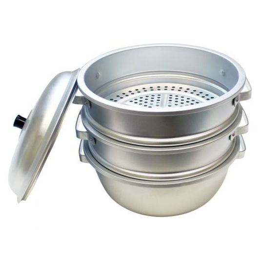 Thunder Group Steamer Set 11-3/8" x 12.5" 3/8"Height - ALST002