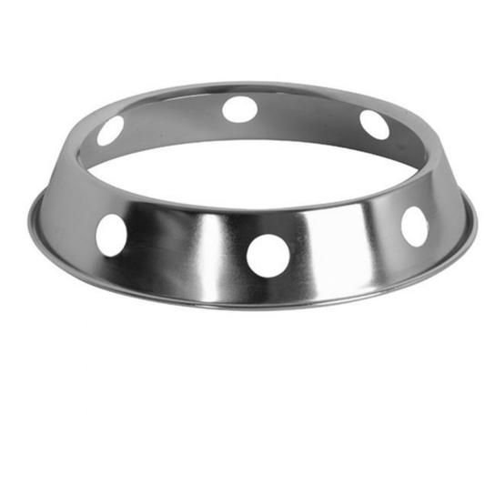 Thunder Group Wok Ring, Aluminum, 8-1/4" Top Diameter x 10" Bottom Diameter - ALSR001