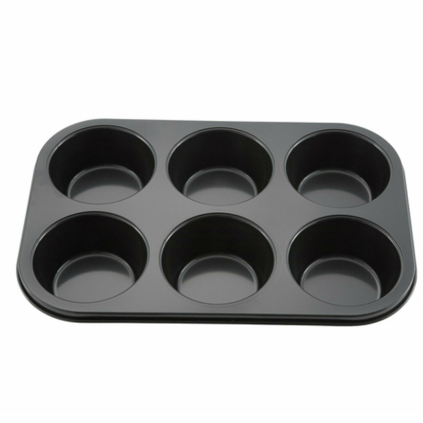 Winco Muffin Pan Non-Stick 6 Cup 13" x 8.5" - AMF-6NS