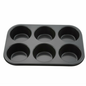 Winco Muffin Pan Non-Stick 6 Cup 13" x 8.5" - AMF-6NS