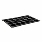 Molde para muffins Winco de aluminio de 24 tazas con NS - AMF-24NS