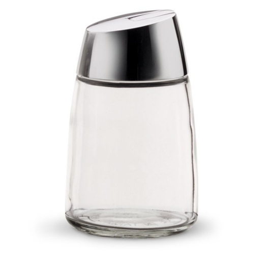 Vollrath Sugar Pourer, 12 oz Glass Jar, Chrome Top - 930