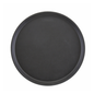 Bandeja para servir Cambro Camtread, redonda, 28 cm de diámetro, fibra de vidrio con superficie antideslizante, satinada negra, NSF - 1100CT-110