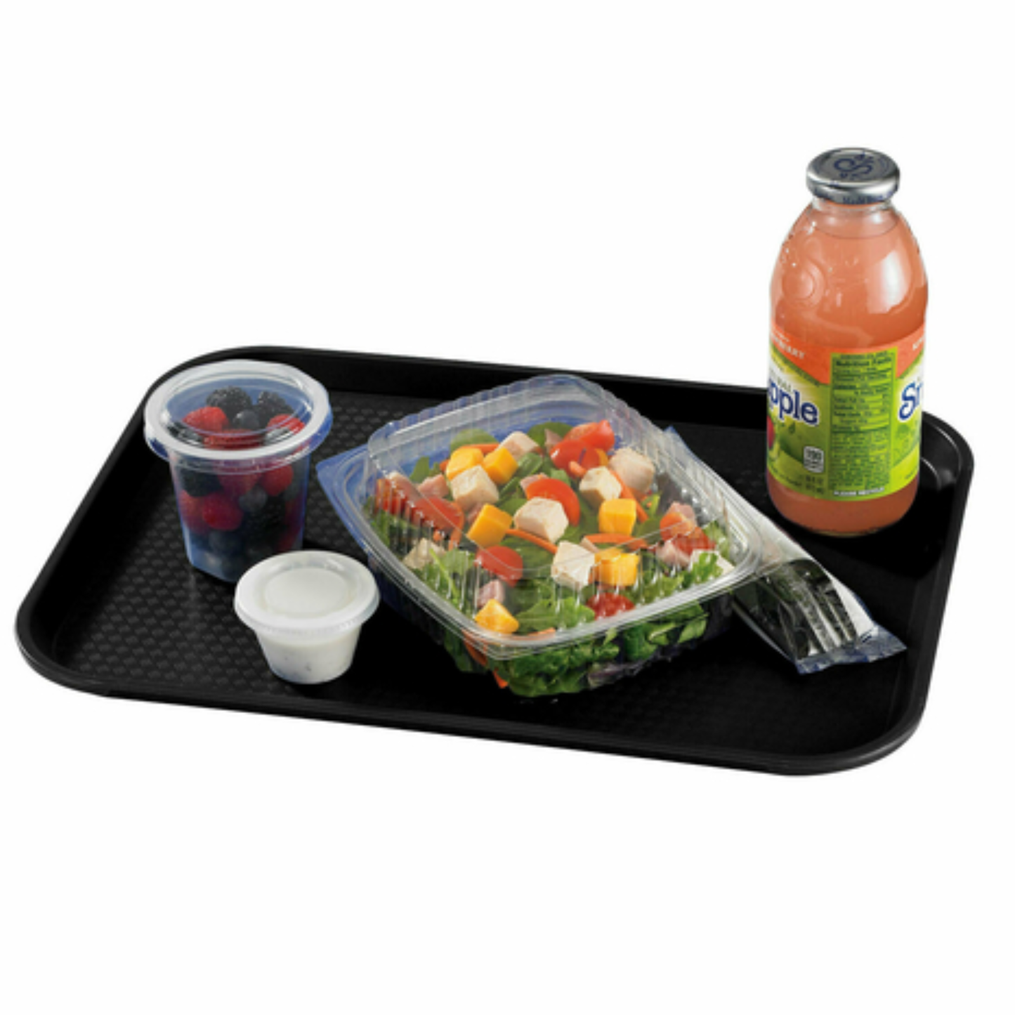 Bandeja de comida rápida Cambro, negra, 30 x 40 cm - 1216FF-110