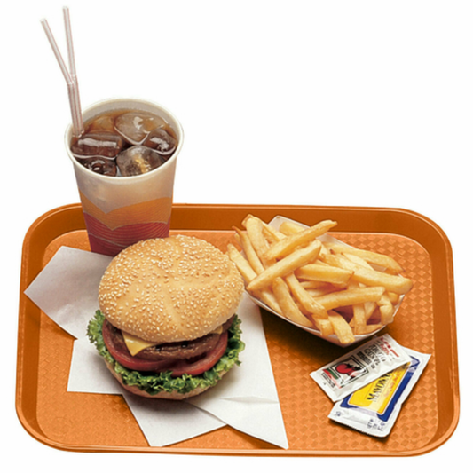Cambro Fast Food Tray Orange  14" × 18"  - 1418FF166