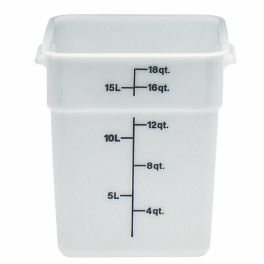 Cambro CamSquare® Food Container 18 Quart White - 18SFSP148