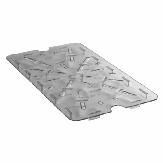 Cambro Camwear 沥水架，适用于 18 英寸 X 26 英寸食物储物盒，透明，NSF - 1826DSCW135
