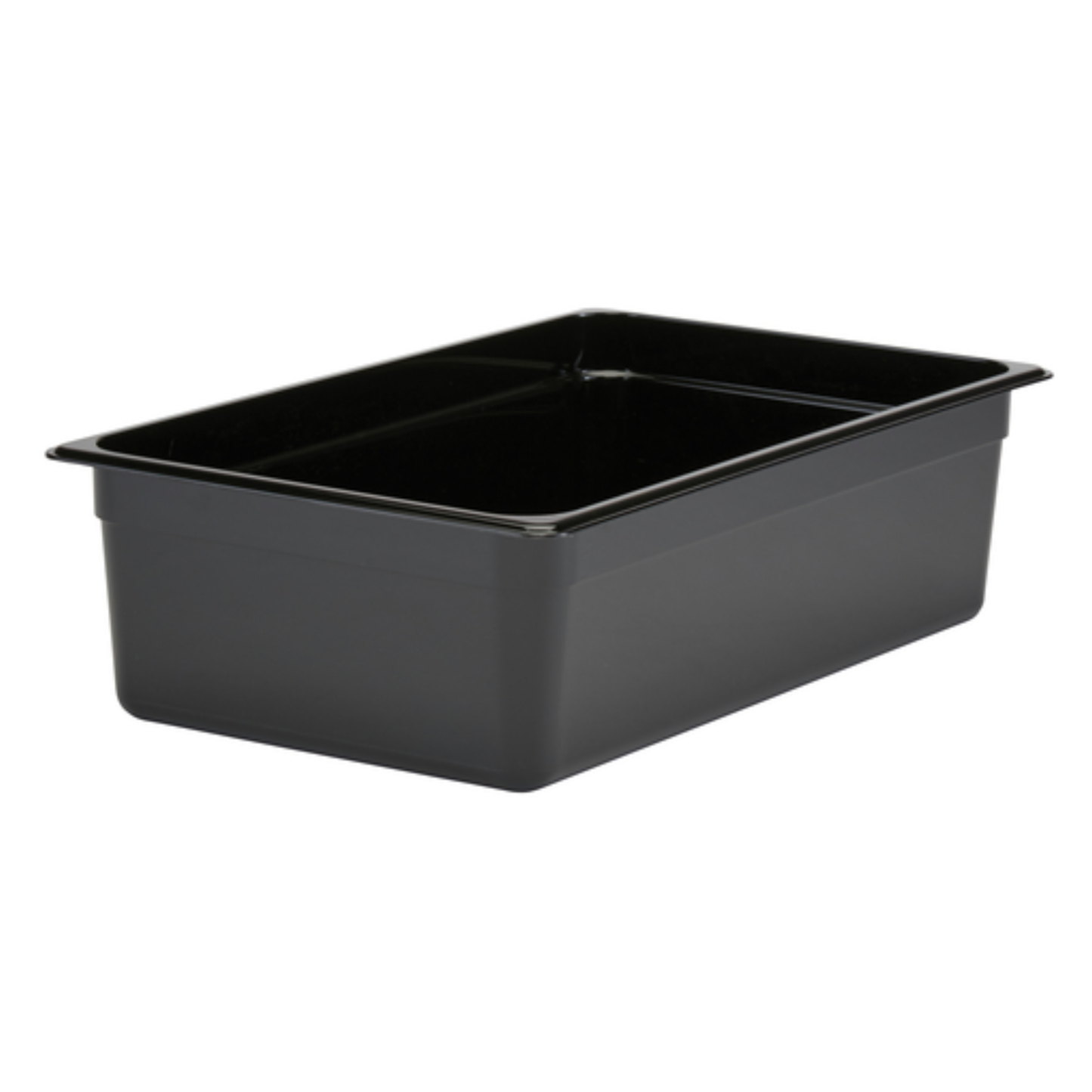 Recipiente para alimentos fríos Cambro, plástico, tamaño completo, 15 cm de profundidad, negro, 16CW110
