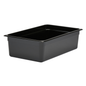 Recipiente para alimentos fríos Cambro, plástico, tamaño completo, 15 cm de profundidad, negro, 16CW110