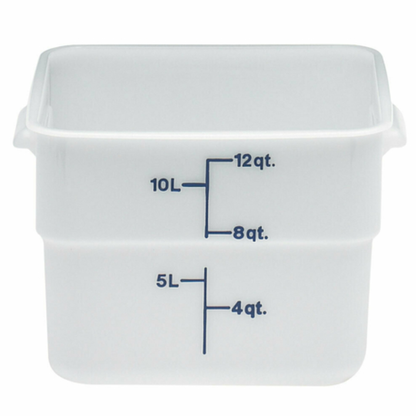 Cambro CamSquare® Food Storage Container 12 Quart White - 12SFSP148