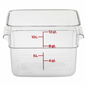 Cambro CamSquare® Food Storage Container 12 Quart Clear - 12SFSCW-135