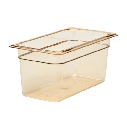 Cambro H-Pan™ Food Pan 1/3 Size 6" Deep High-Temp Amber - 36HP150